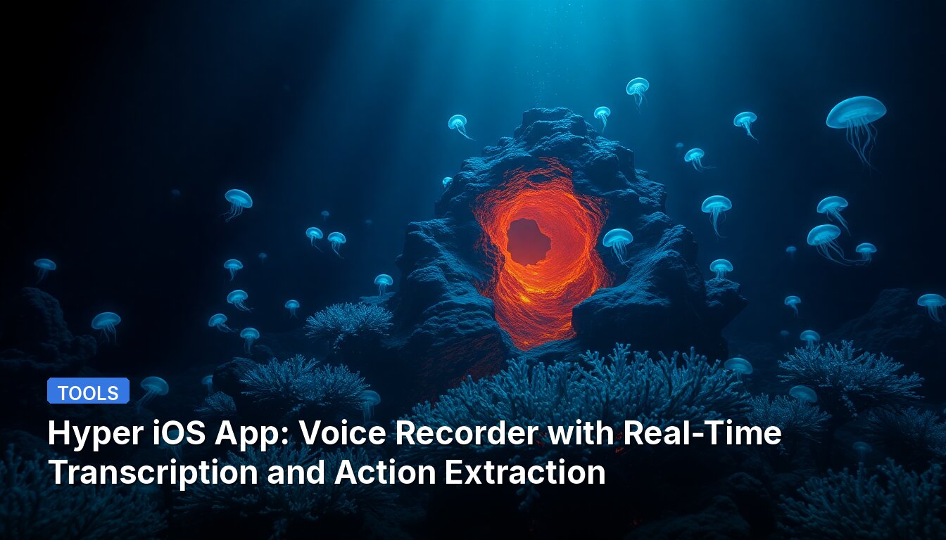 Hyper iOS App: Voice Recorder with Real-Time Transcription and Action Extraction