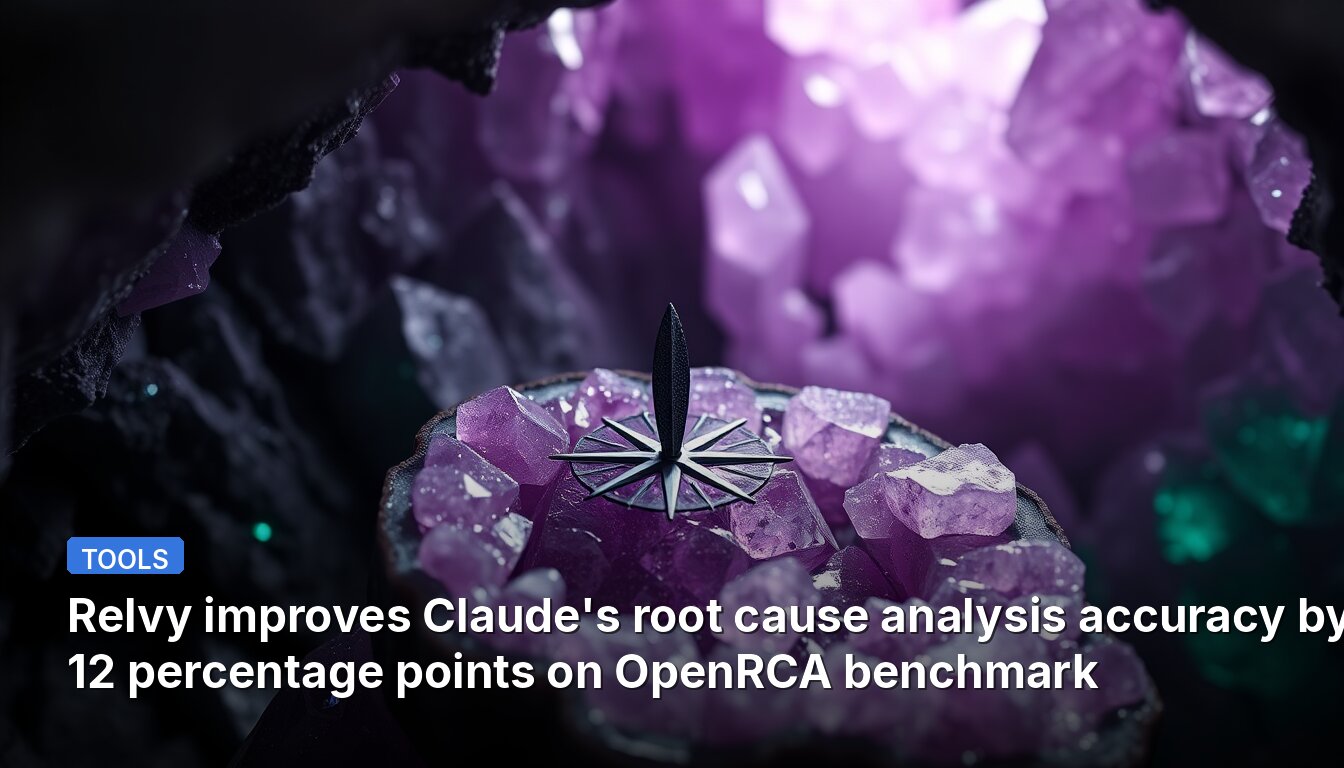 Relvy improves Claude's root cause analysis accuracy by 12 percentage points on OpenRCA benchmark