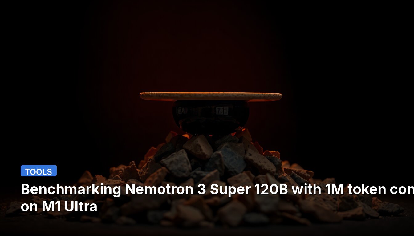 Benchmarking Nemotron 3 Super 120B with 1M token context on M1 Ultra