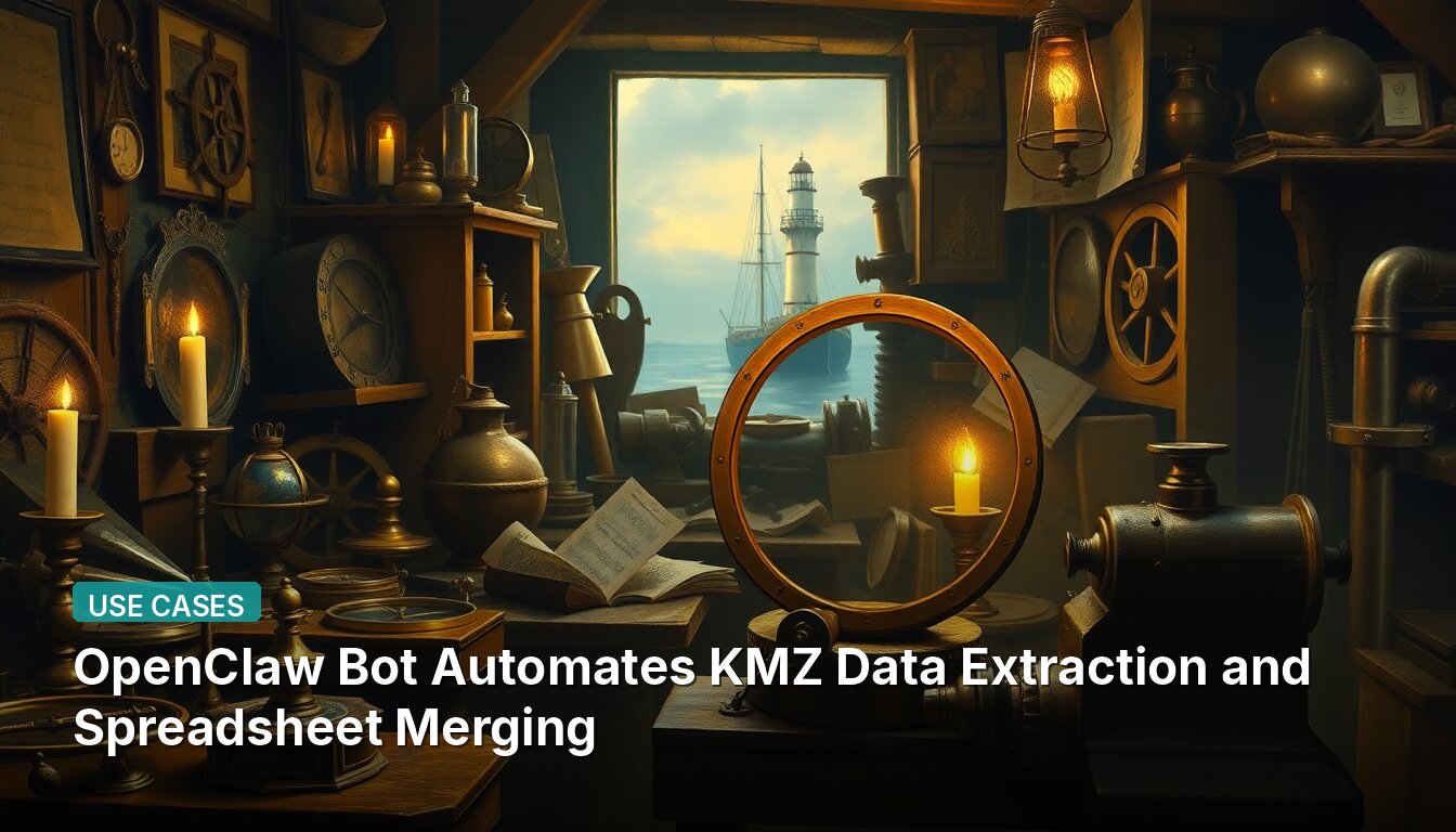 OpenClaw Bot Automates KMZ Data Extraction and Spreadsheet Merging