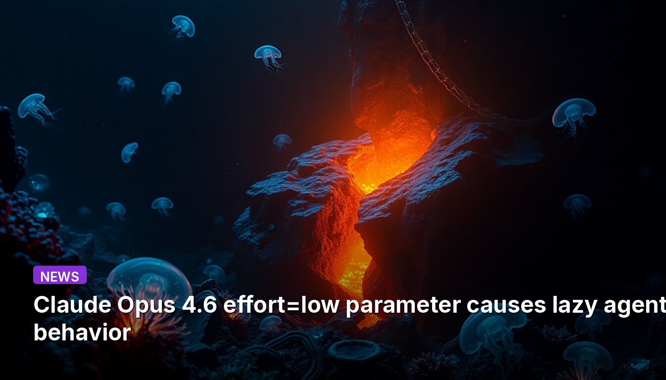 Claude Opus 4.6 effort=low parameter causes lazy agent behavior