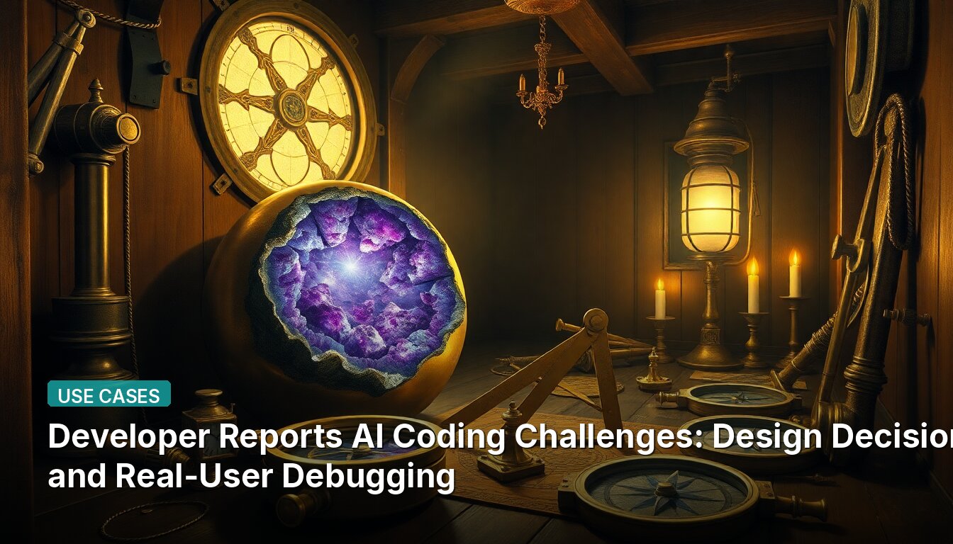 Developer Reports AI Coding Challenges: Design Decisions and Real-User Debugging