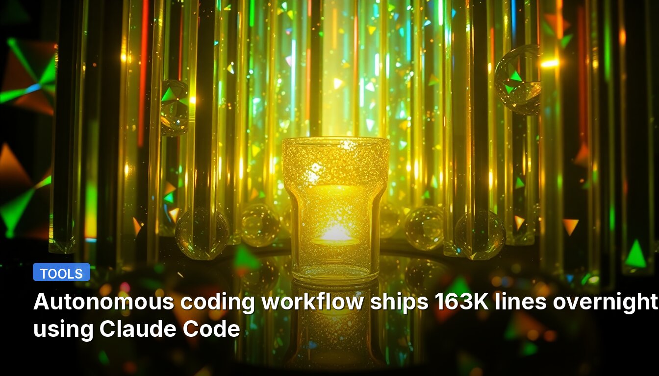 Autonomous coding workflow ships 163K lines overnight using Claude Code