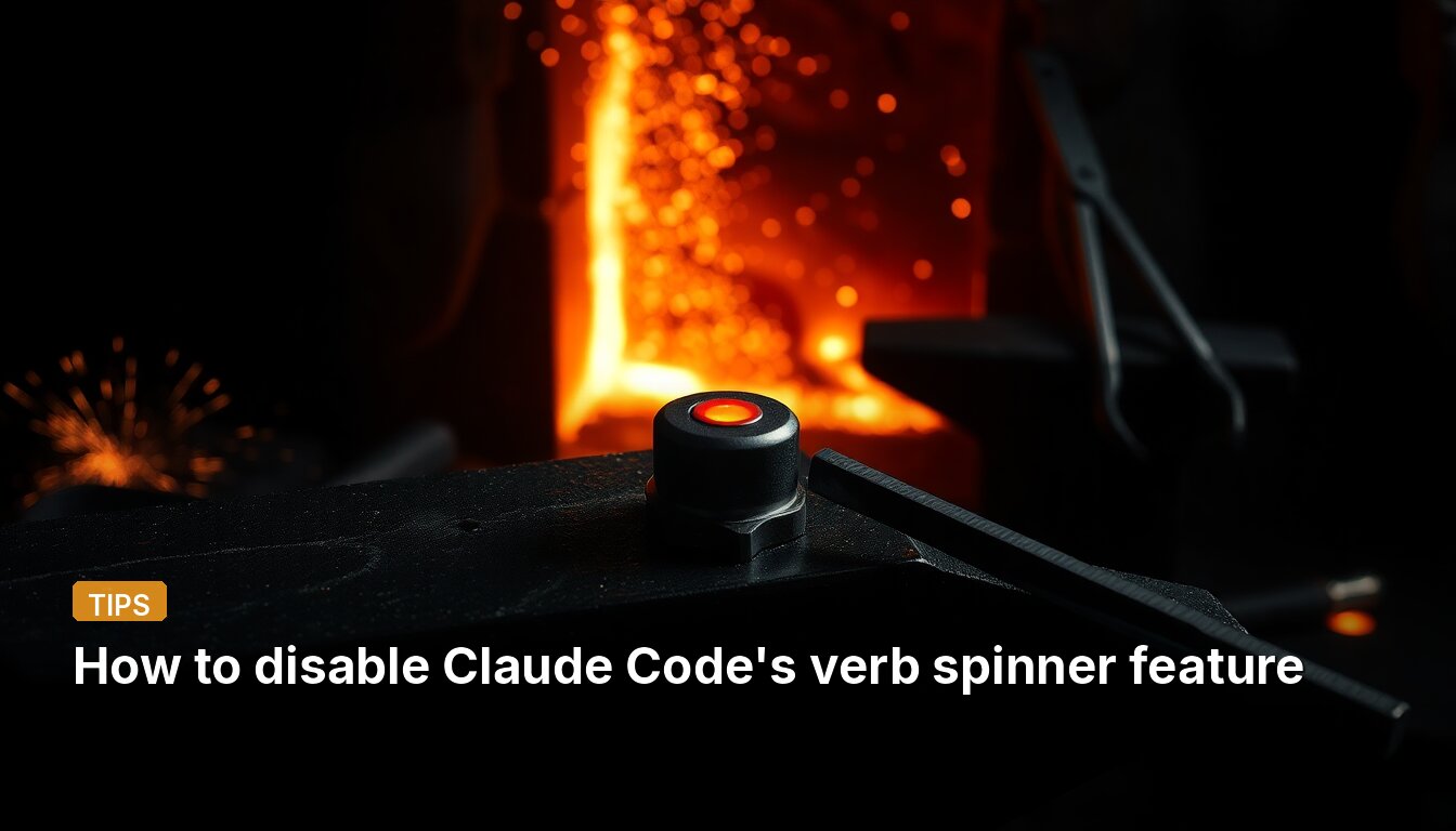 How to disable Claude Code's verb spinner feature