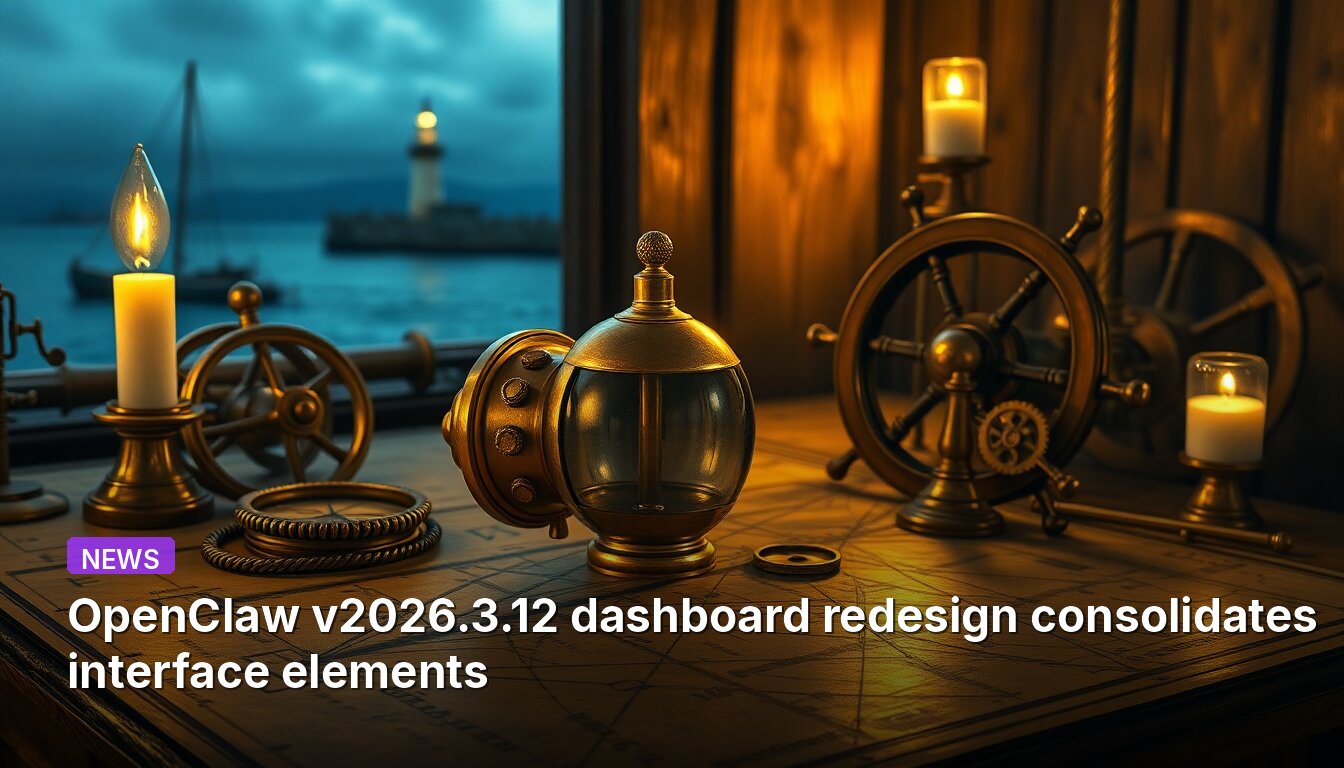 OpenClaw v2026.3.12 dashboard redesign consolidates interface elements