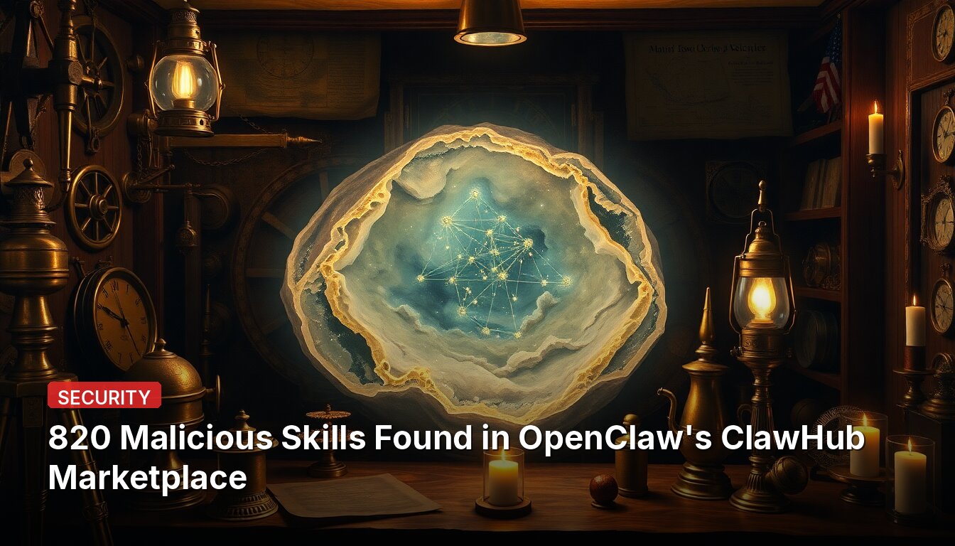 820 Malicious Skills Found in OpenClaw's ClawHub Marketplace