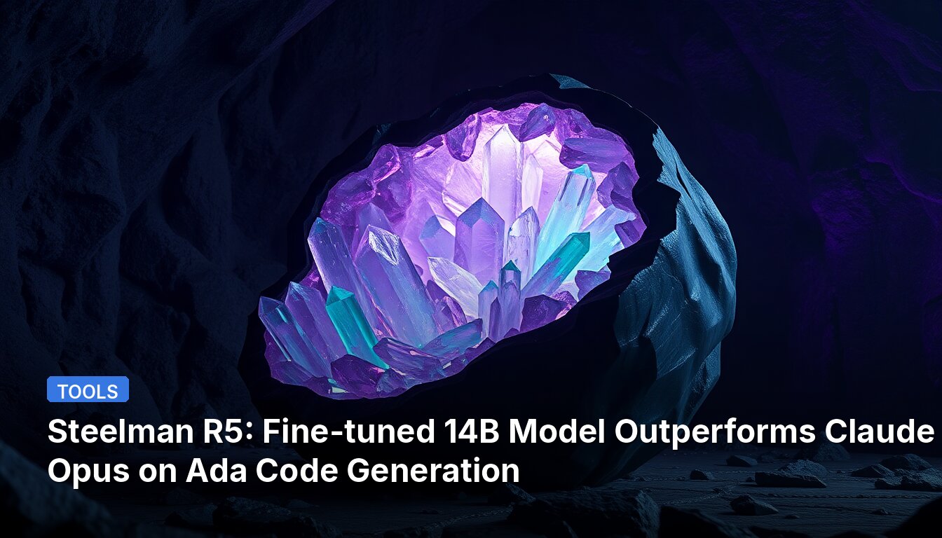 Steelman R5: Fine-tuned 14B Model Outperforms Claude Opus on Ada Code Generation