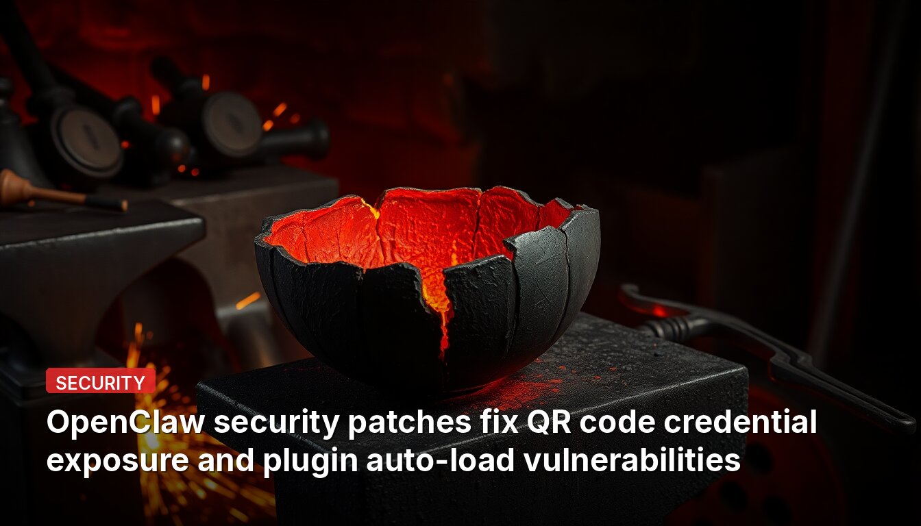 OpenClaw security patches fix QR code credential exposure and plugin auto-load vulnerabilities