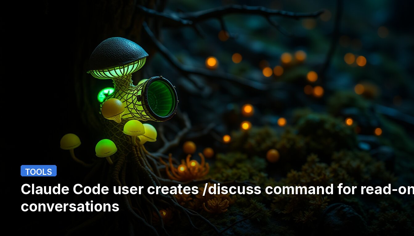 Claude Code user creates /discuss command for read-only conversations