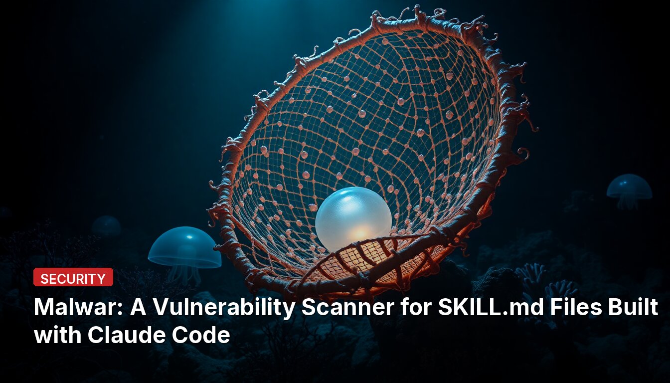 Malwar: A Vulnerability Scanner for SKILL.md Files Built with Claude Code
