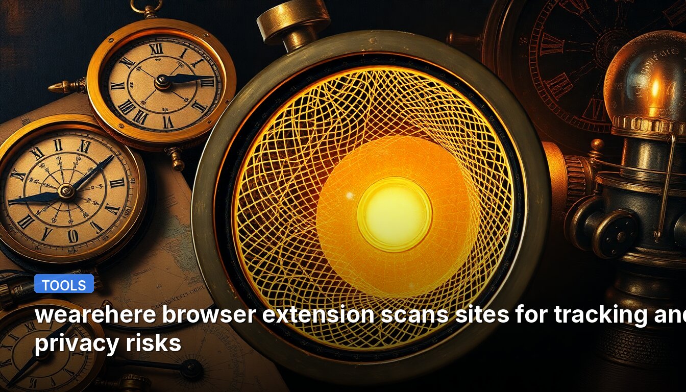 wearehere browser extension scans sites for tracking and privacy risks