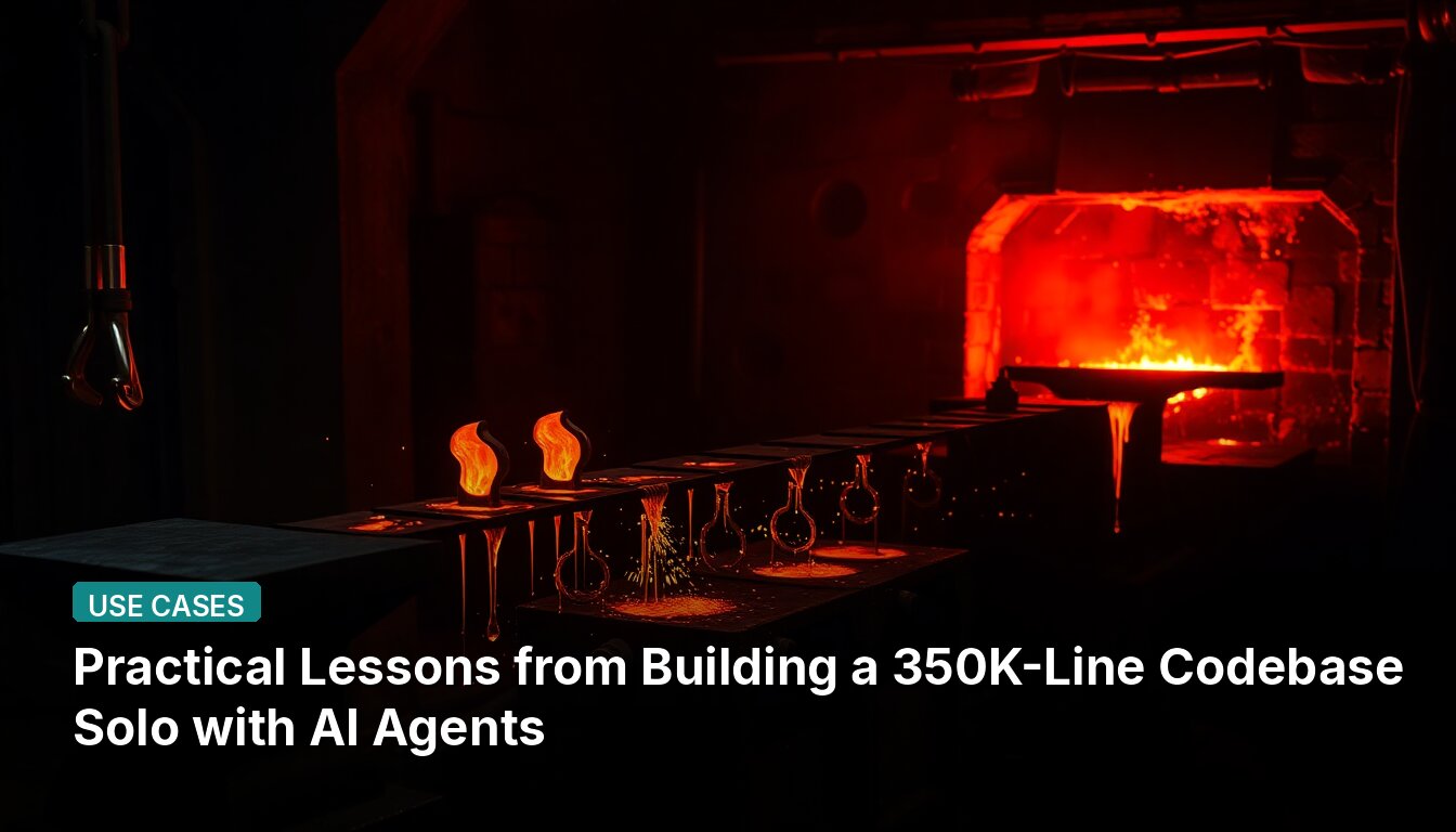 Practical Lessons from Building a 350K-Line Codebase Solo with AI Agents