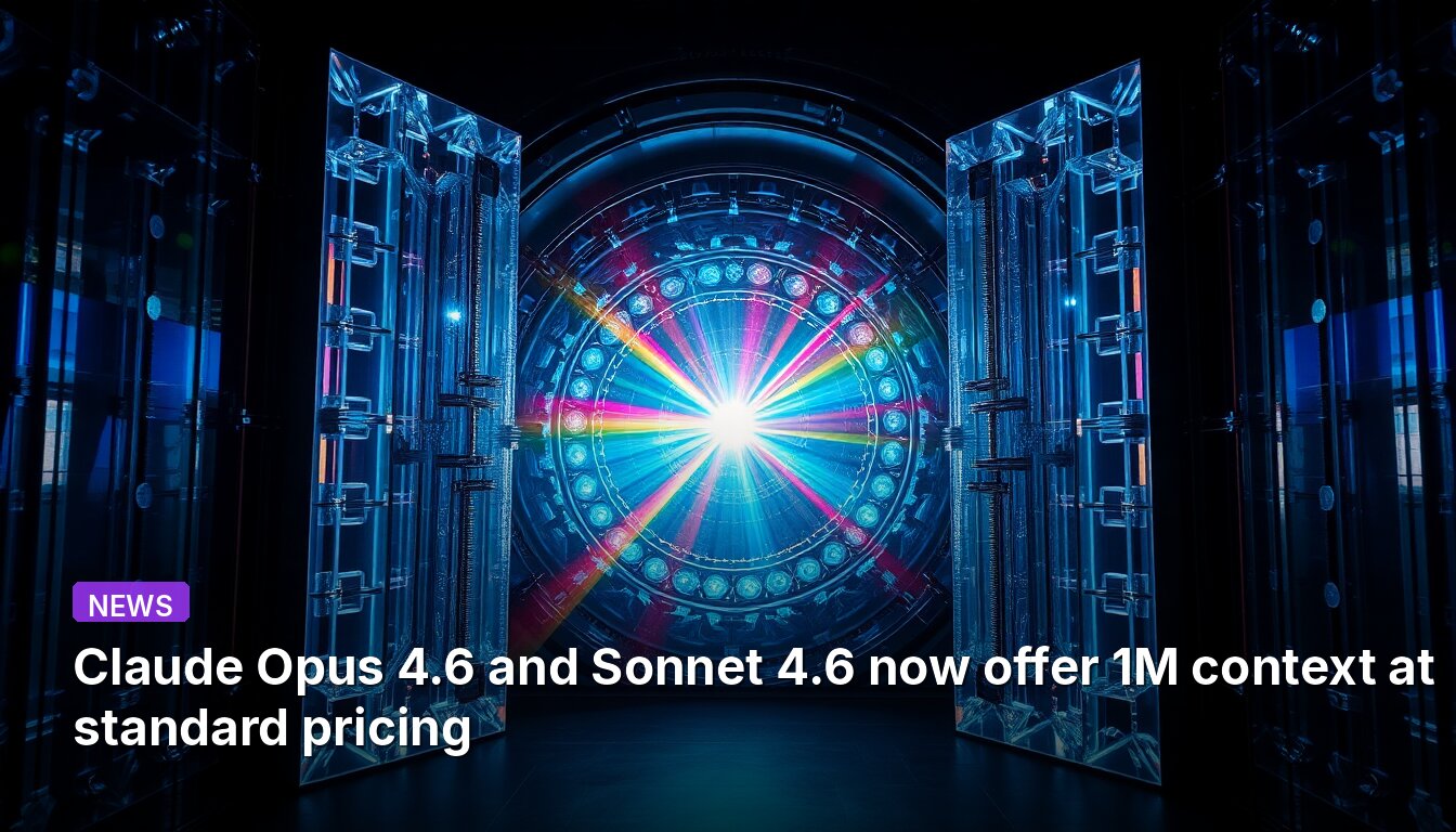 Claude Opus 4.6 and Sonnet 4.6 now offer 1M context at standard pricing