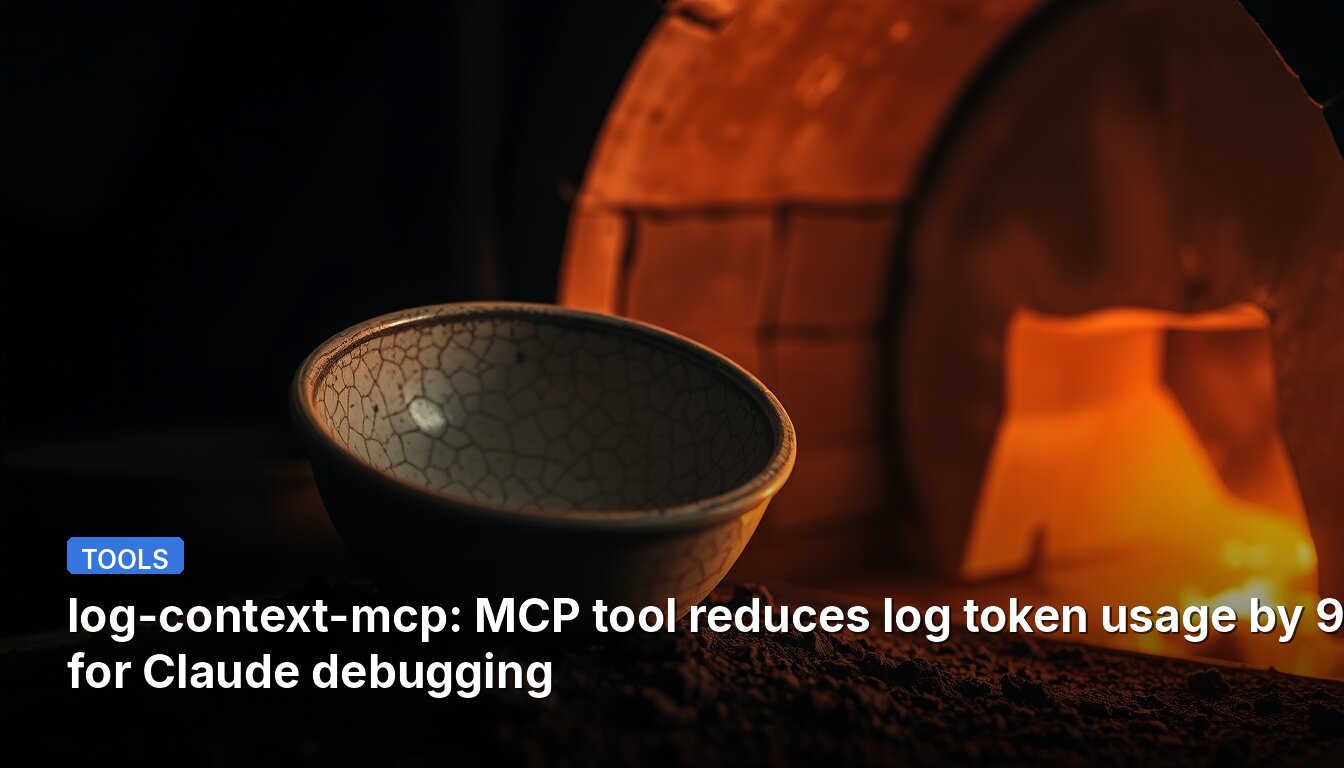 log-context-mcp: MCP tool reduces log token usage by 96% for Claude debugging