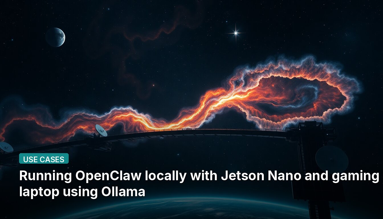 Running OpenClaw locally with Jetson Nano and gaming laptop using Ollama