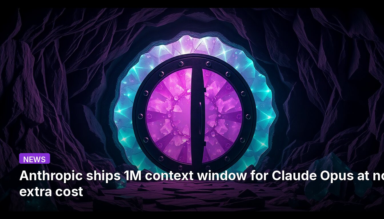 Anthropic ships 1M context window for Claude Opus at no extra cost