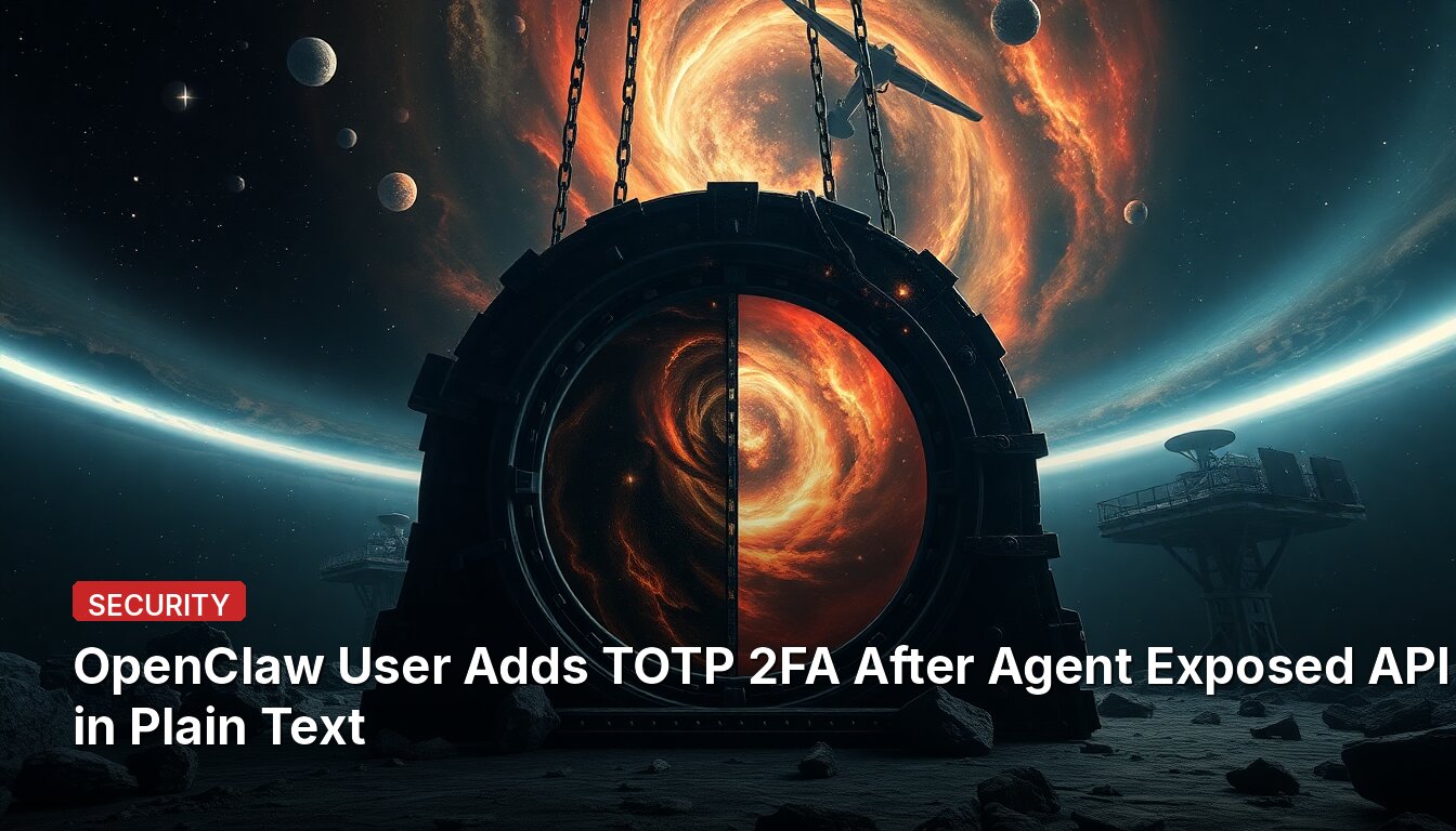 OpenClaw User Adds TOTP 2FA After Agent Exposed API Keys in Plain Text