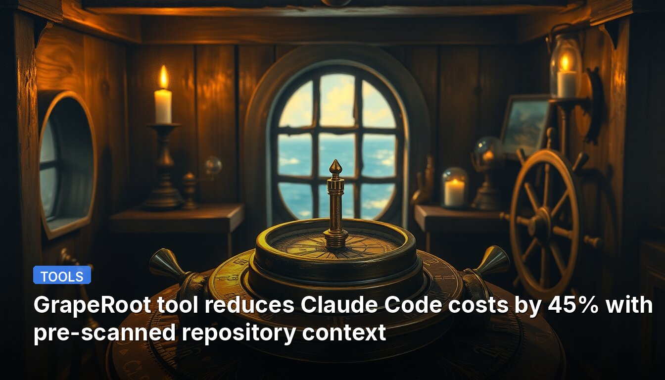 GrapeRoot tool reduces Claude Code costs by 45% with pre-scanned repository context