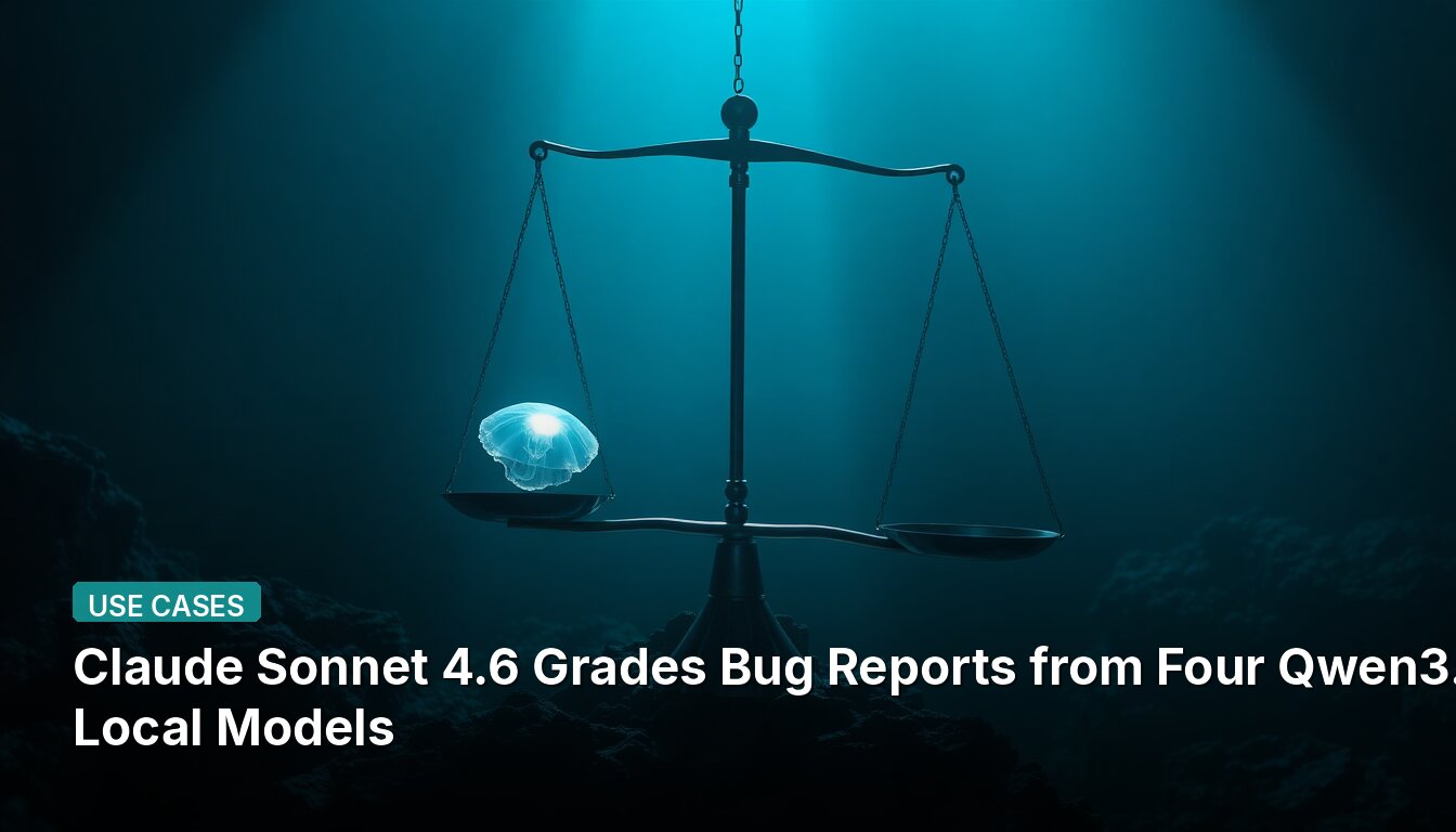 Claude Sonnet 4.6 Grades Bug Reports from Four Qwen3.5 Local Models