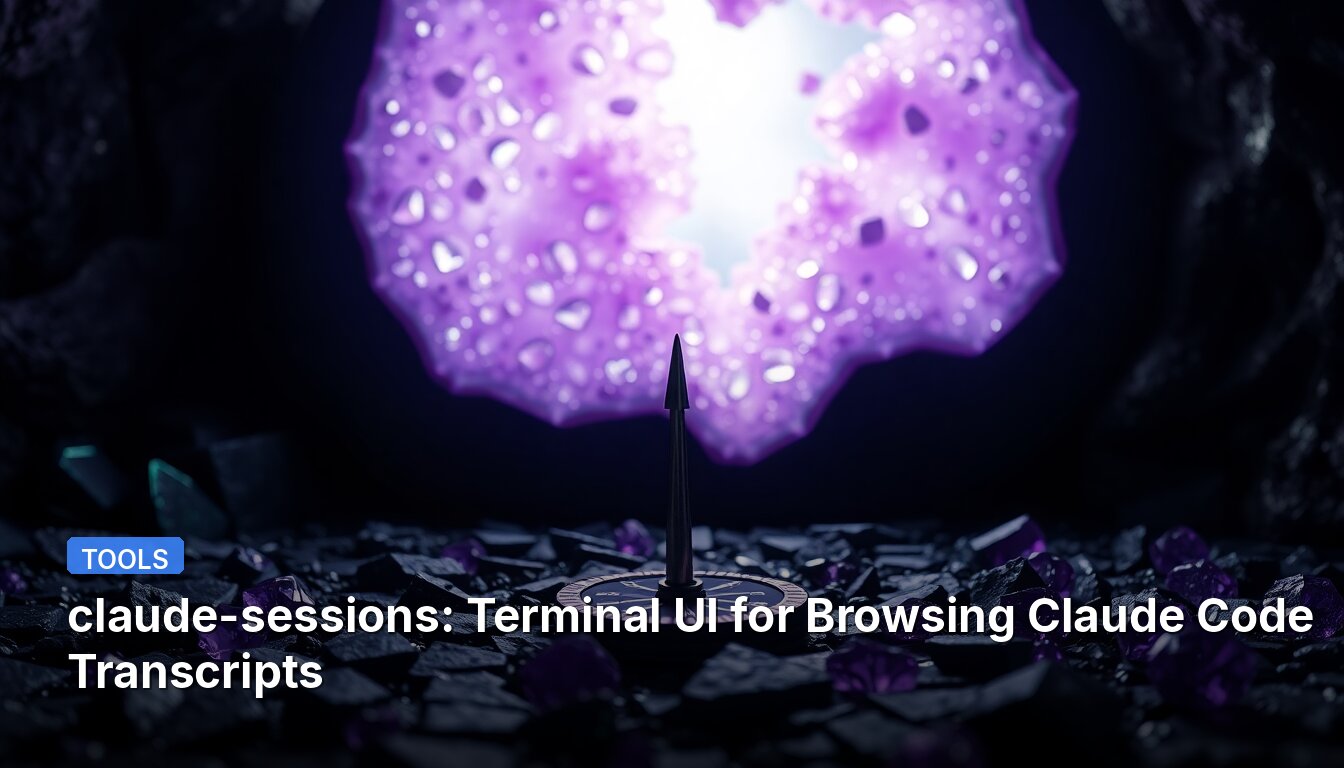 claude-sessions: Terminal UI for Browsing Claude Code Transcripts
