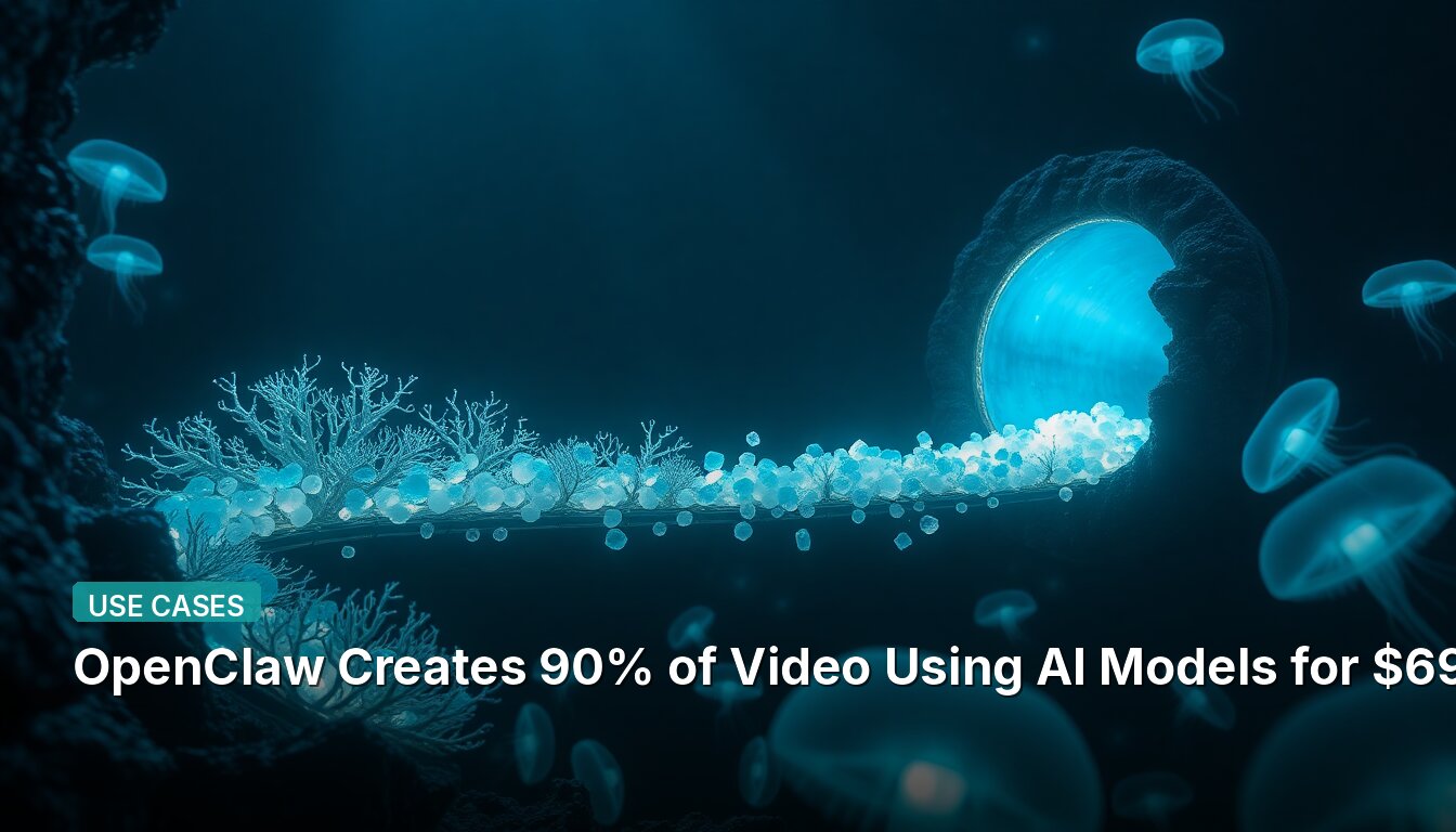 OpenClaw Creates 90% of Video Using AI Models for $69.5