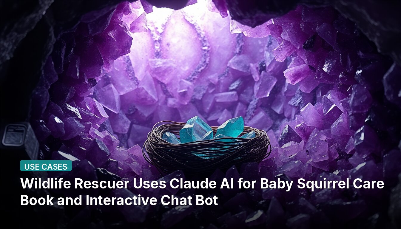 Wildlife Rescuer Uses Claude AI for Baby Squirrel Care Book and Interactive Chat Bot