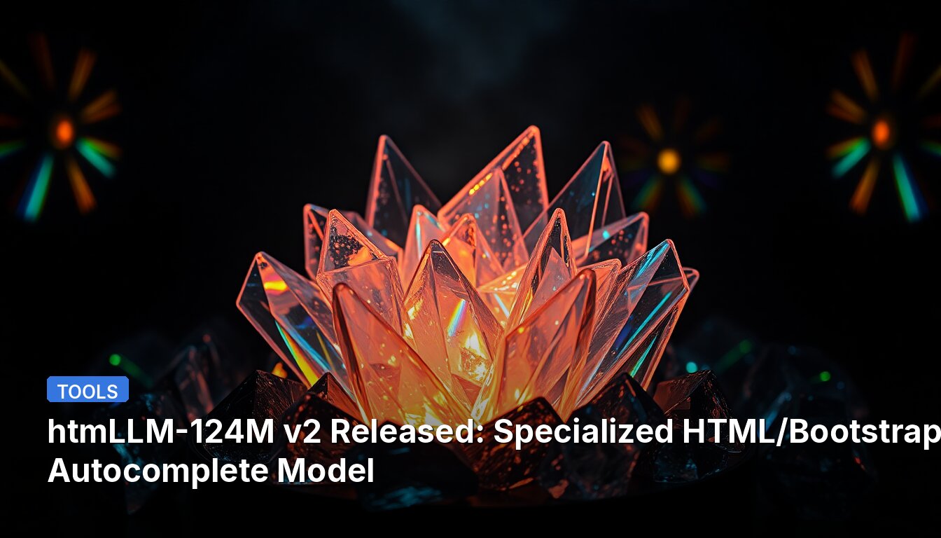 htmLLM-124M v2 Released: Specialized HTML/Bootstrap Autocomplete Model