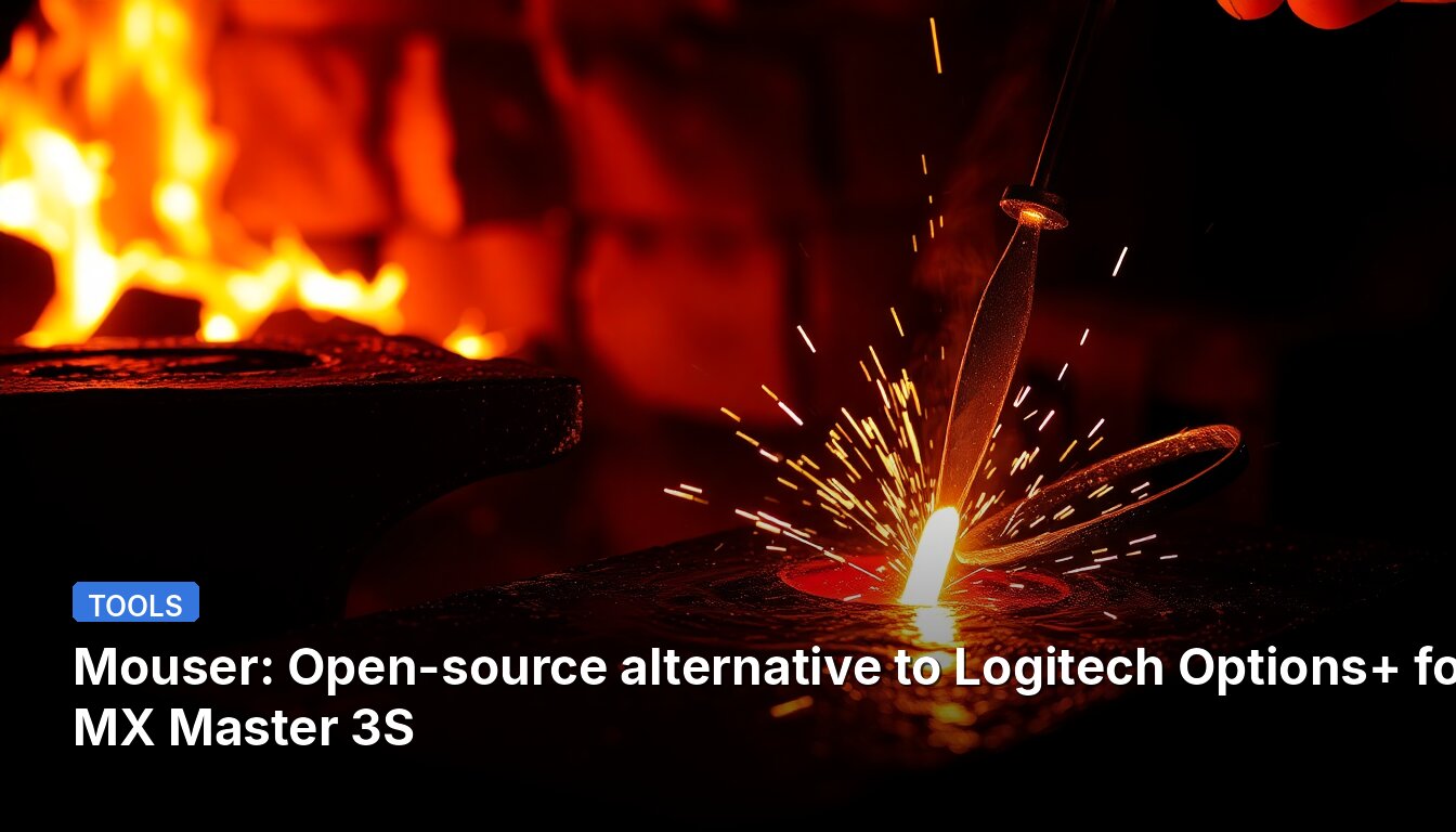Mouser: Open-source alternative to Logitech Options+ for MX Master 3S
