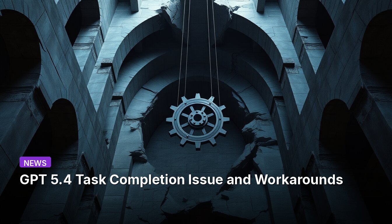GPT 5.4 Task Completion Issue and Workarounds