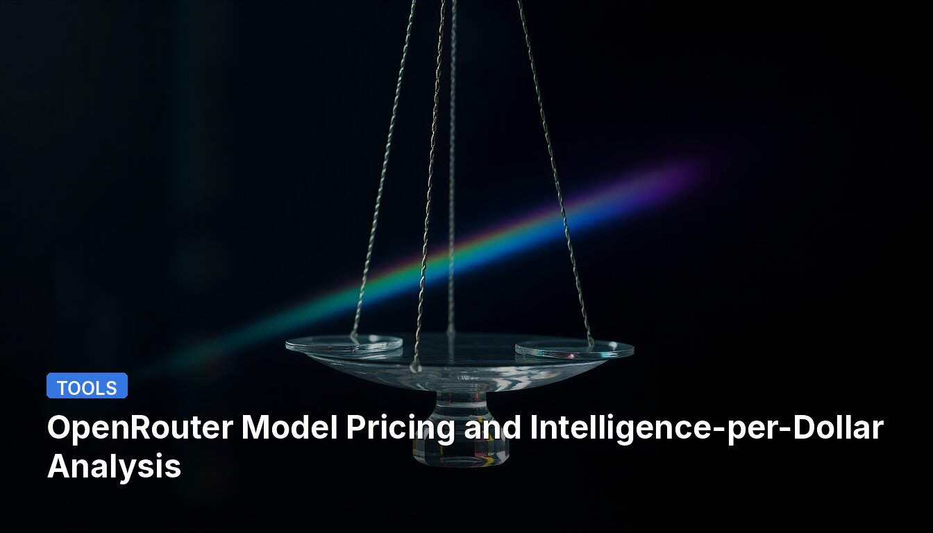 OpenRouter Model Pricing and Intelligence-per-Dollar Analysis