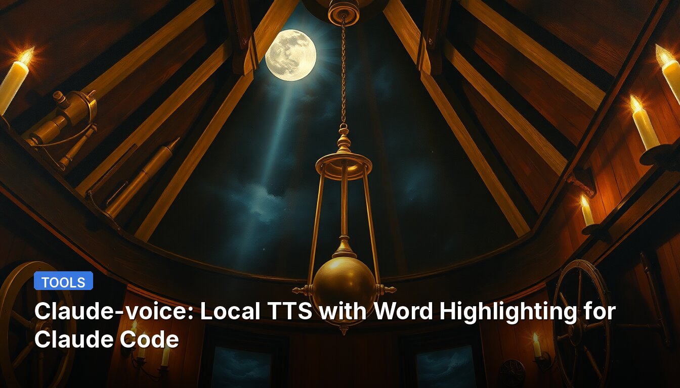 Claude-voice: Local TTS with Word Highlighting for Claude Code