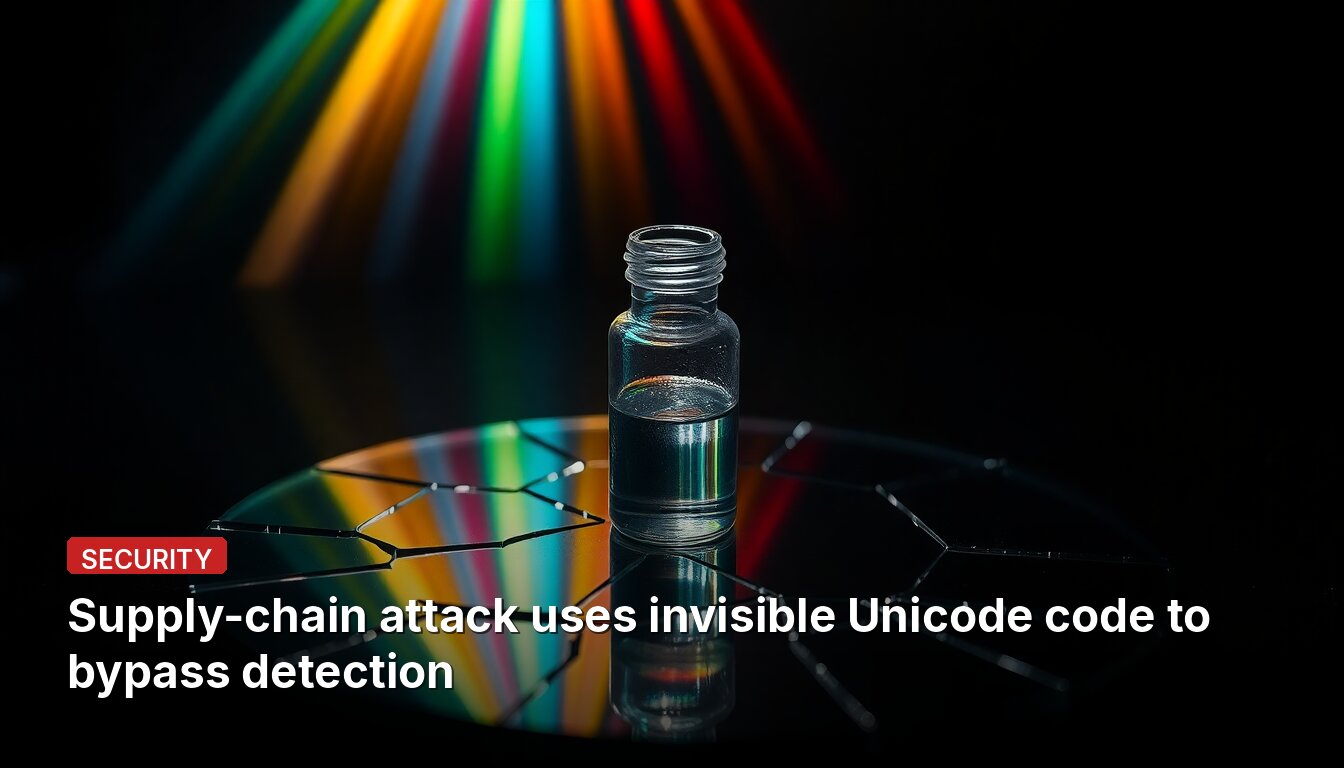 Supply-chain attack uses invisible Unicode code to bypass detection
