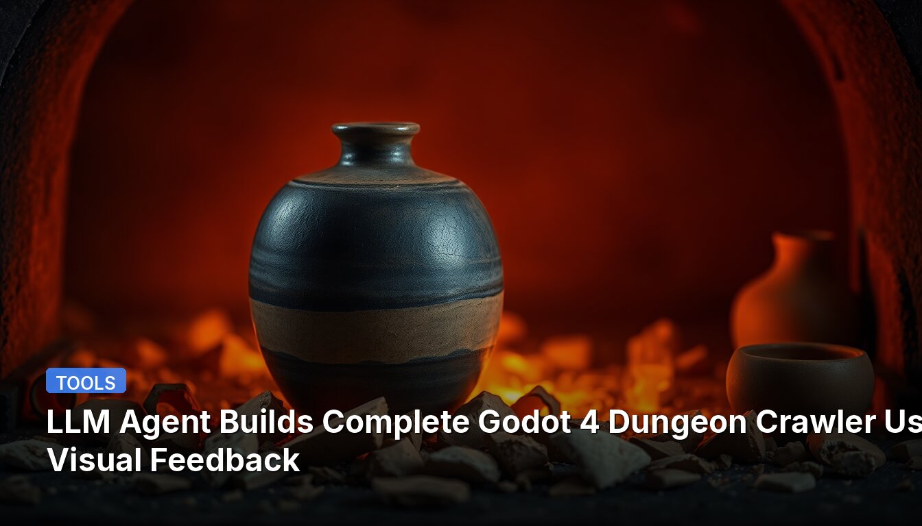LLM Agent Builds Complete Godot 4 Dungeon Crawler Using Visual Feedback