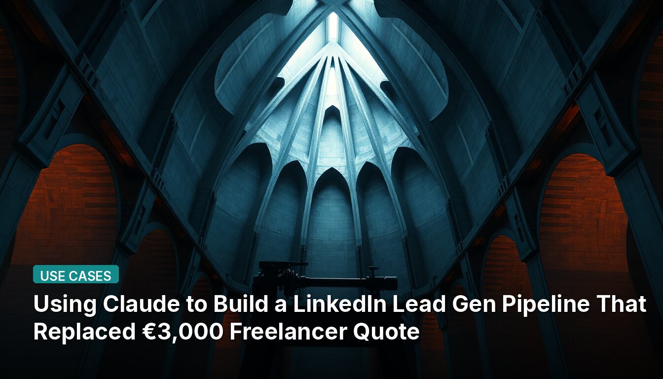 Using Claude to Build a LinkedIn Lead Gen Pipeline That Replaced €3,000 Freelancer Quote