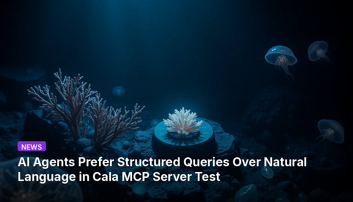 AI Agents Prefer Structured Queries Over Natural Language in Cala MCP Server Test