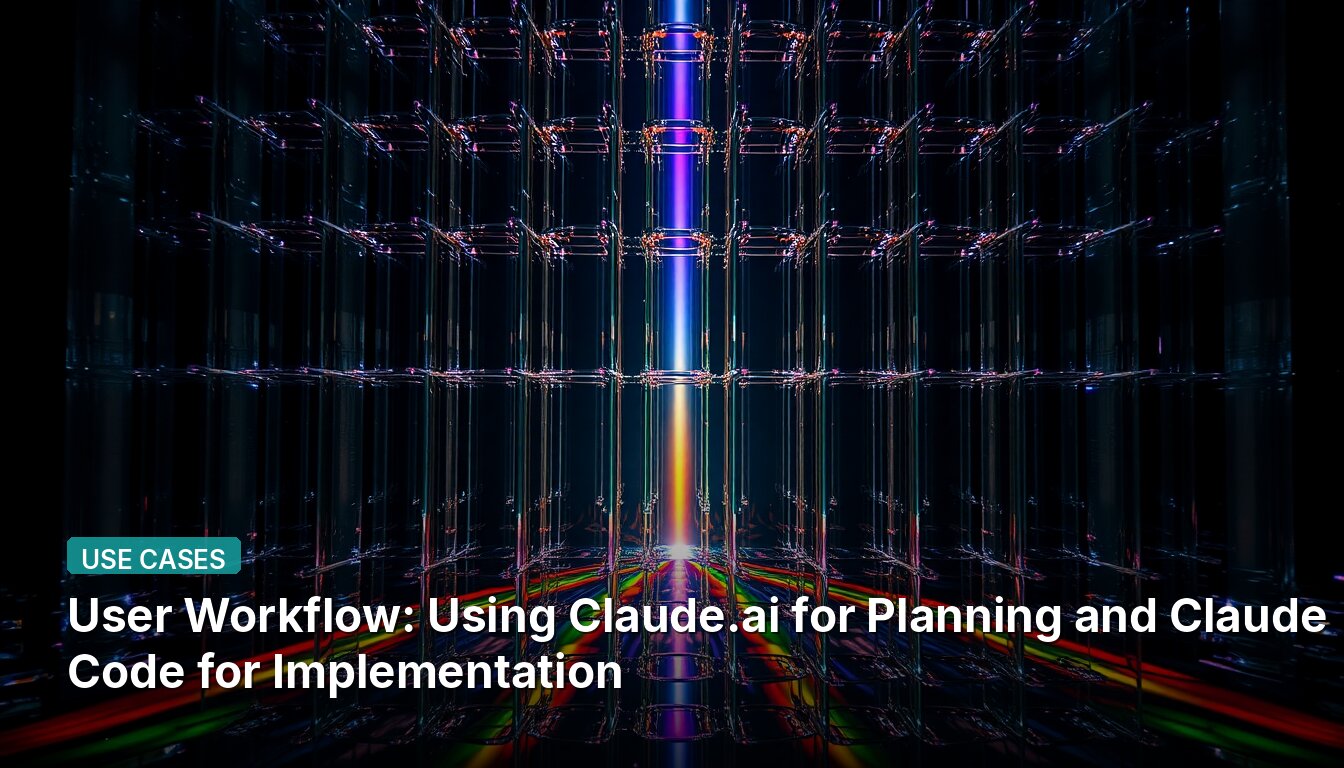 User Workflow: Using Claude.ai for Planning and Claude Code for Implementation