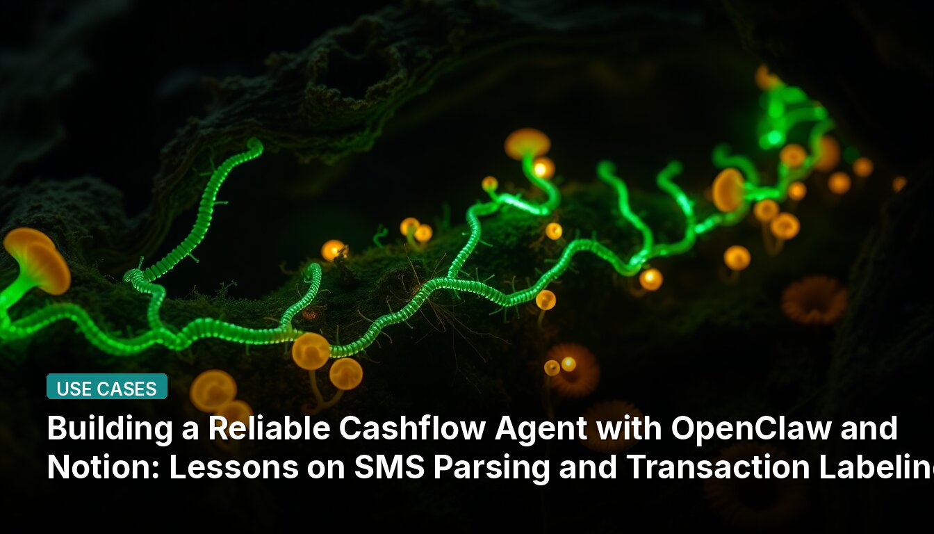 Building a Reliable Cashflow Agent with OpenClaw and Notion: Lessons on SMS Parsing and Transaction Labeling