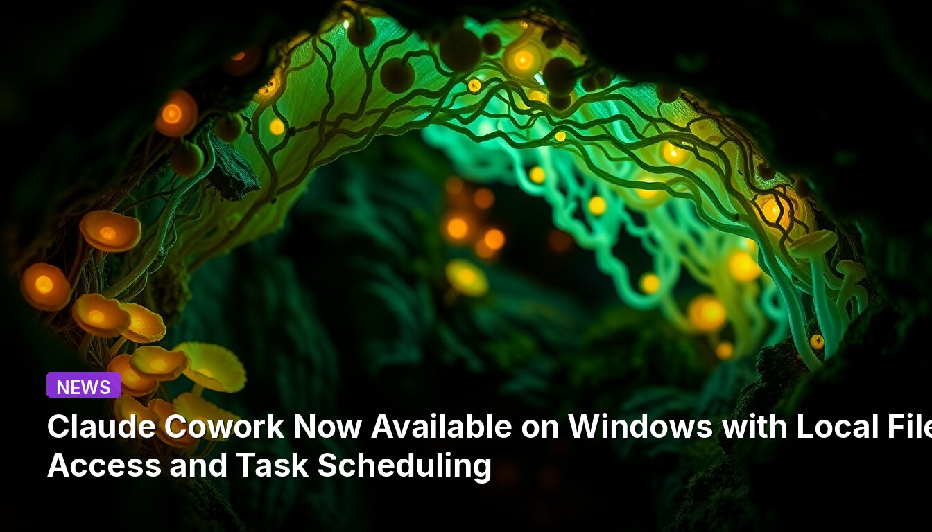 Claude Cowork Now Available on Windows with Local File Access and Task Scheduling