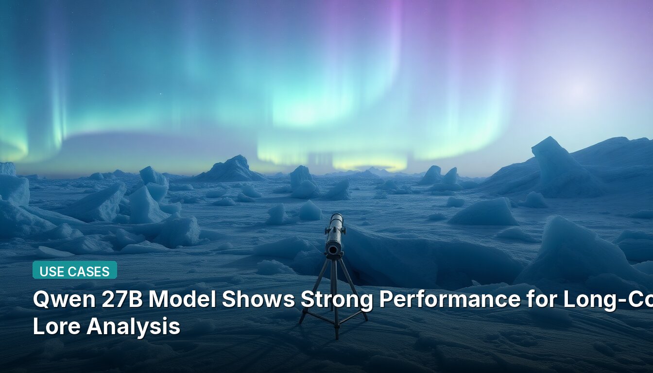 Qwen 27B Model Shows Strong Performance for Long-Context Lore Analysis
