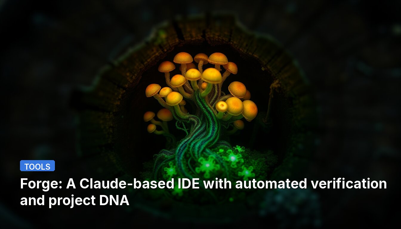 Forge: A Claude-based IDE with automated verification and project DNA