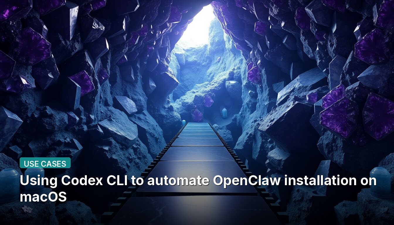 Using Codex CLI to automate OpenClaw installation on macOS