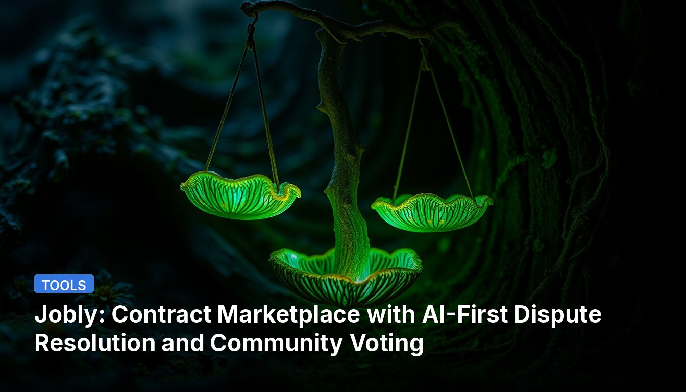 Jobly: Contract Marketplace with AI-First Dispute Resolution and Community Voting