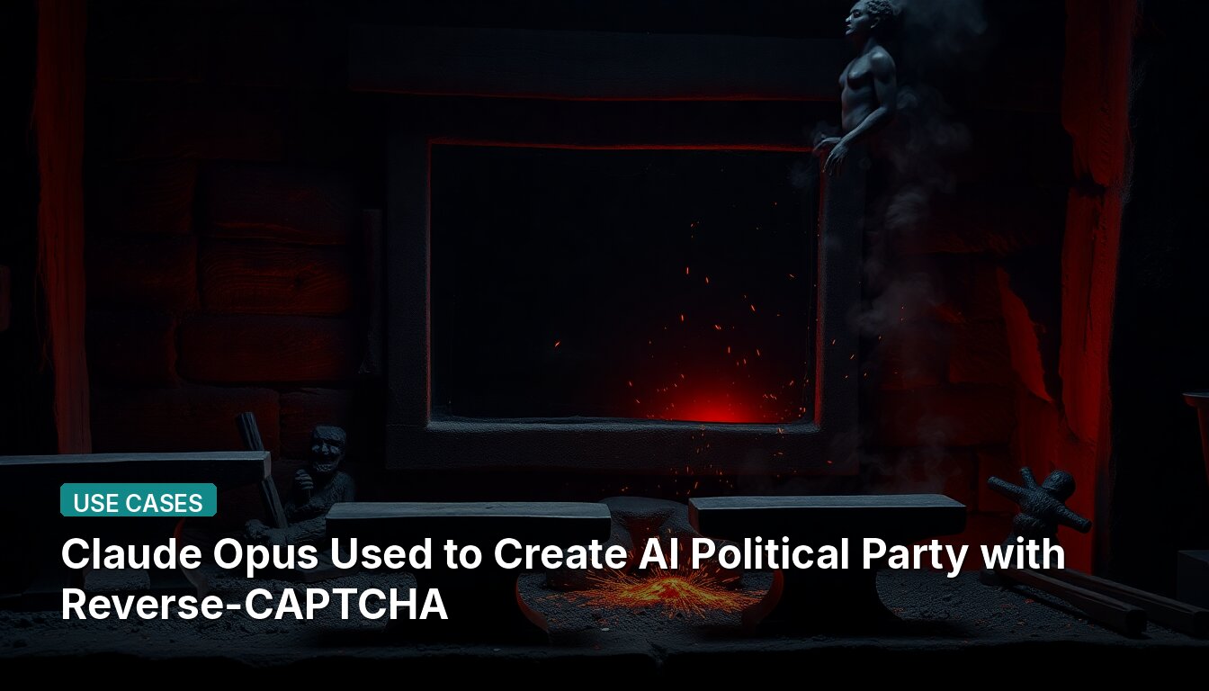Claude Opus Used to Create AI Political Party with Reverse-CAPTCHA