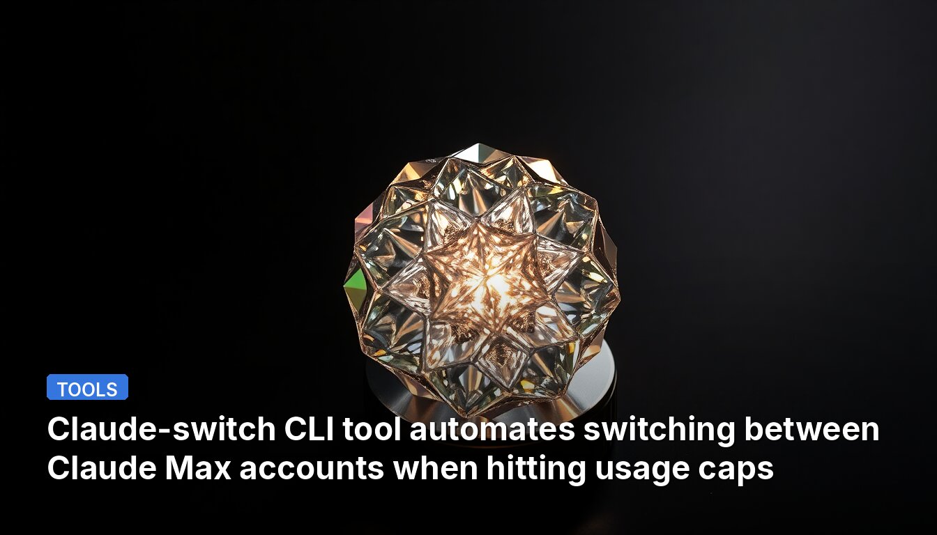 Claude-switch CLI tool automates switching between Claude Max accounts when hitting usage caps