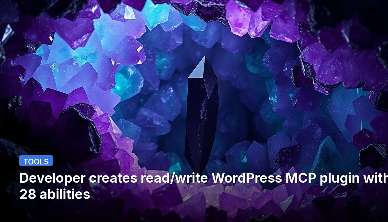Developer creates read/write WordPress MCP plugin with 28 abilities