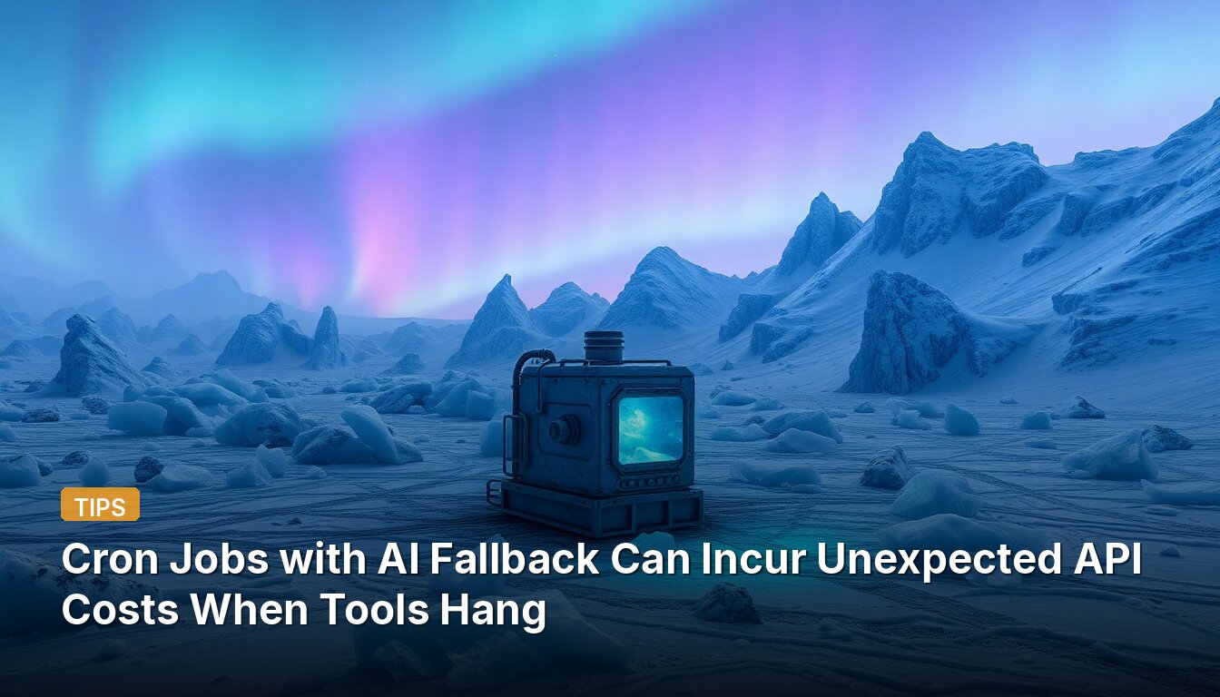 Cron Jobs with AI Fallback Can Incur Unexpected API Costs When Tools Hang