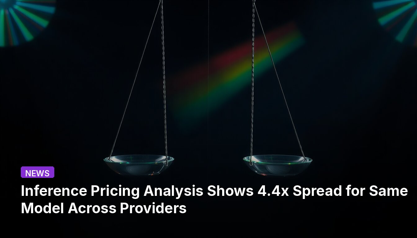 Inference Pricing Analysis Shows 4.4x Spread for Same Model Across Providers