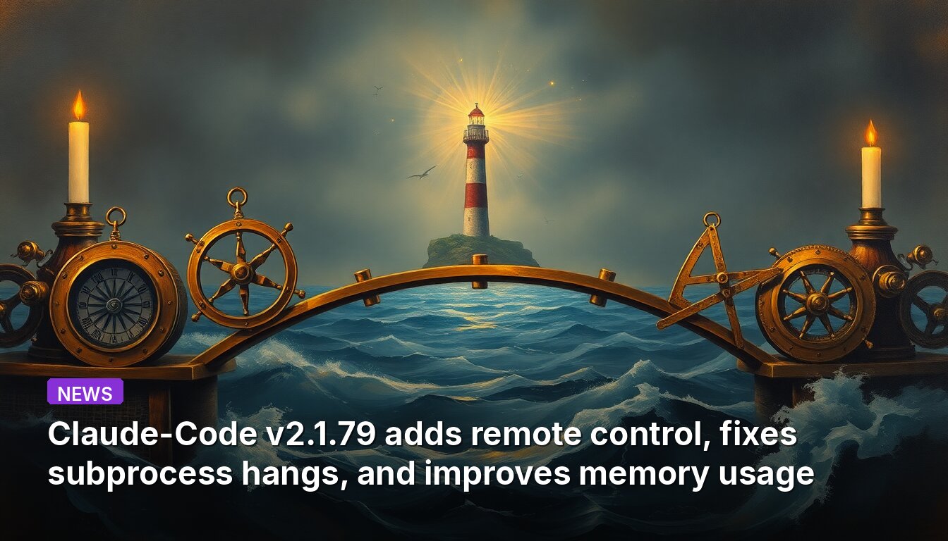 Claude-Code v2.1.79 adds remote control, fixes subprocess hangs, and improves memory usage