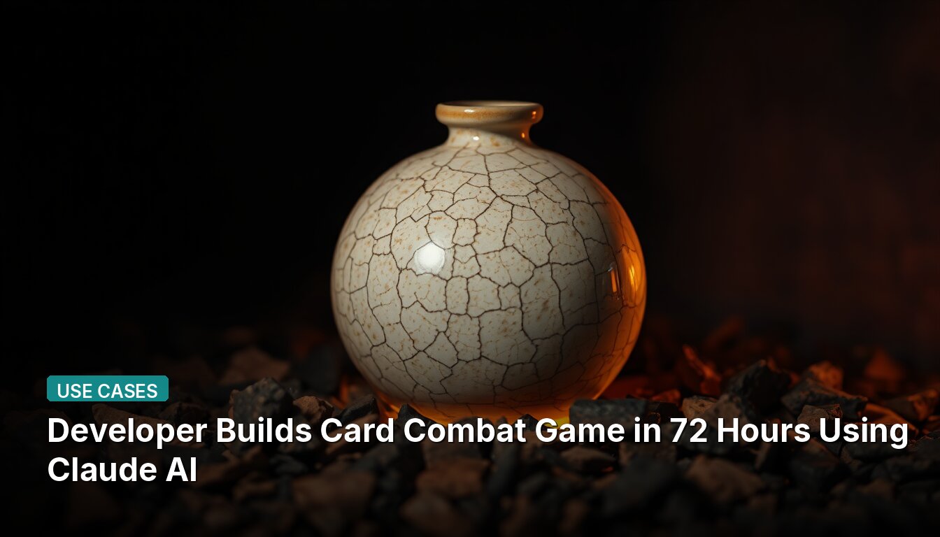 Developer Builds Card Combat Game in 72 Hours Using Claude AI