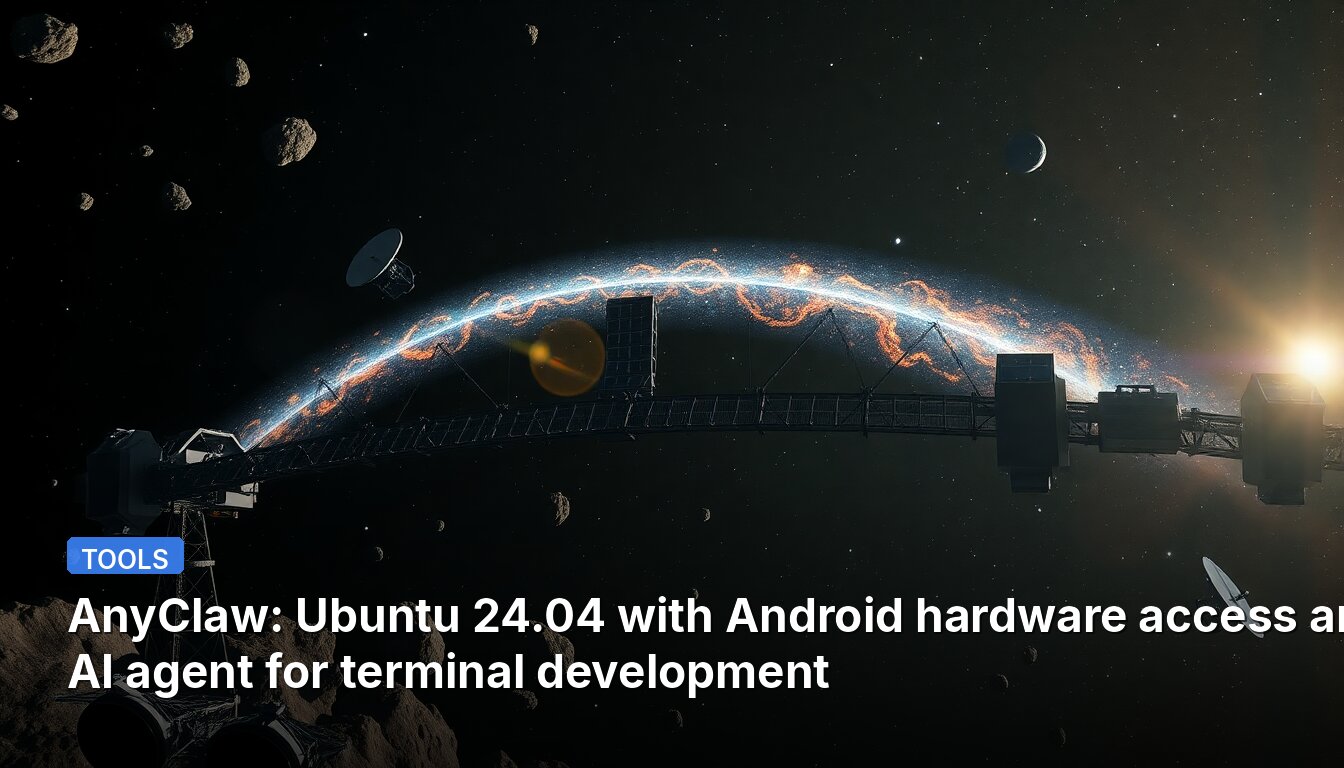 AnyClaw: Ubuntu 24.04 with Android hardware access and AI agent for terminal development